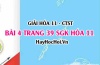 Giải bài 4 trang 39 Hoá 11 SGK Chân trời sáng tạo